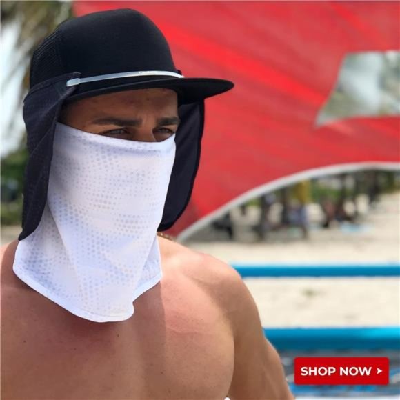 UV Sun Protection Neck Drape Adjustable Multifunctional 2 in 1 Face covering - Picture 2 of 6